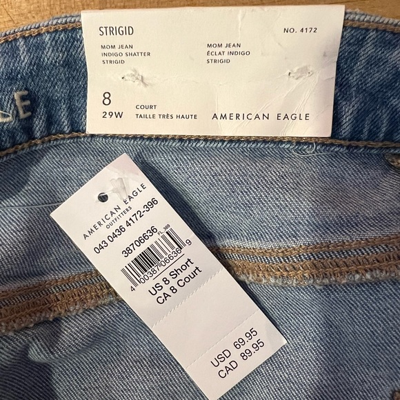 NWT American Eagle cropped MOM jeans. - Picture 4 of 5